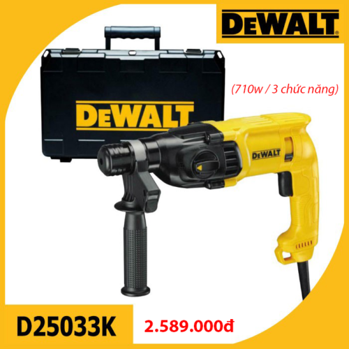 Máy khoan bê tông Dewalt D25033K (3 chức năng)
