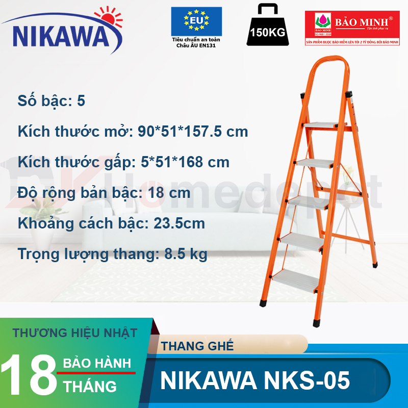 Thang nhôm ghế Nikawa NKS-05
